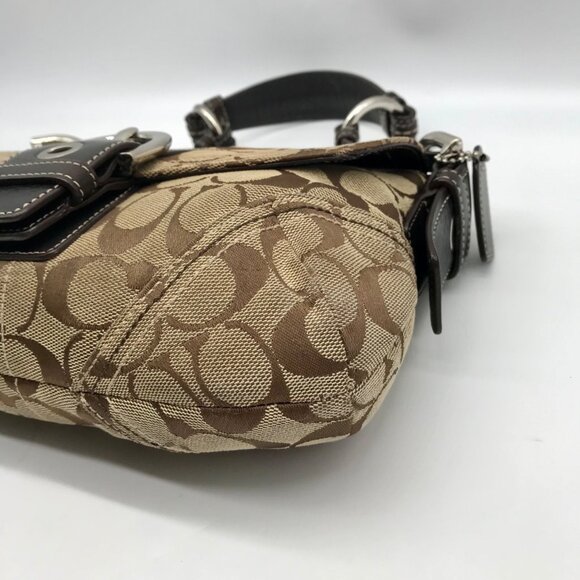 Coach Brown Monogram Canvas Vintage Soho Shoulder Bag  6171 - Picture 6 of 11